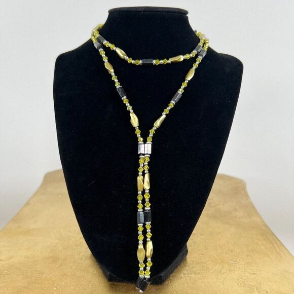 Green Floral Magnetic Waist Beads - Bohemian Fairycore Earthy Belly Waist Chain - Picture 2 of 4